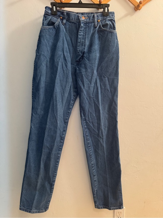 Wrangler Denim - Vintage Wrangler Cowboy Cut Jeans 11/12 x 34 Made in USA High Rise Blue Denim